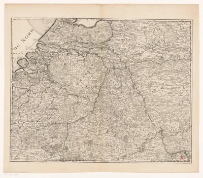 Kaart van de Zeventien Provinciën (blad rechtsonder)