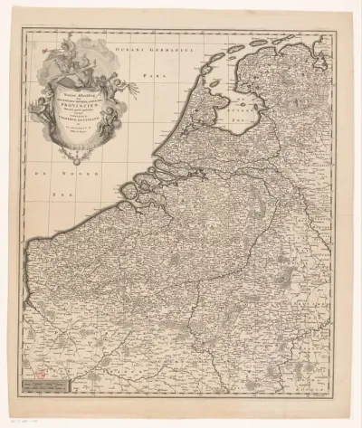 Kaart van de Zeventien Provinciën