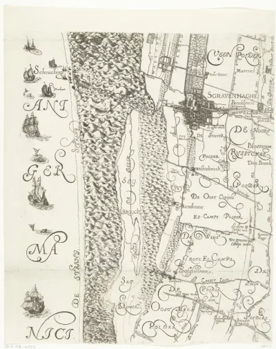 Kaart van Delfland (blad links midden)