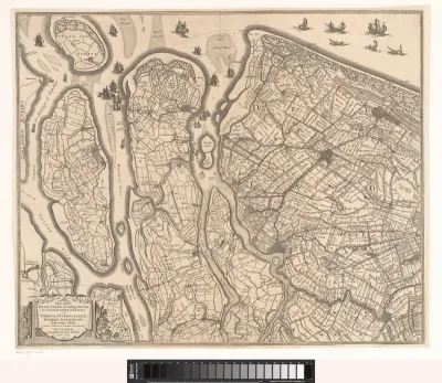 Kaart van Delfland, Schieland en de Zuid-Hollandse eilanden