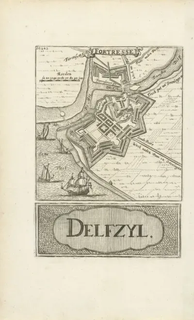 Kaart van Delfzijl