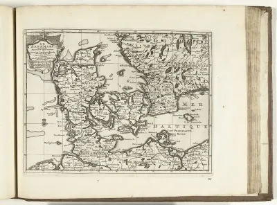 Kaart van Denemarken, 1726