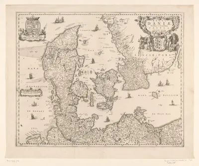 Kaart van Denemarken