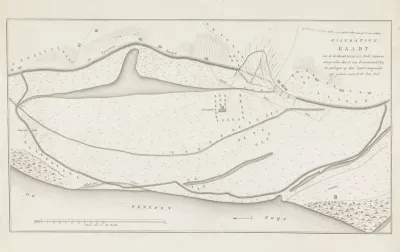 Kaart van dijkdoorbraak te Loo, 1809