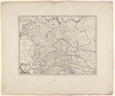 Kaart van Duitsland in de Romeinse tijd