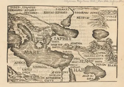 Kaart van een deel van het mediterrane kustgebied en het Perzische Rijk