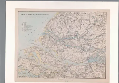 Kaart van een deel van Zuid-Holland en Zeeland