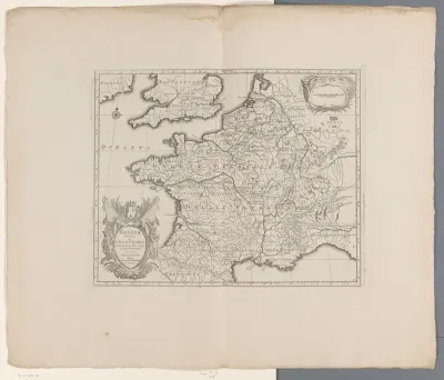 Kaart van Frankrijk in de Romeinse tijd