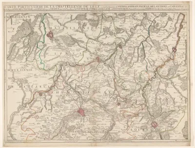 Kaart van Frans-Vlaanderen