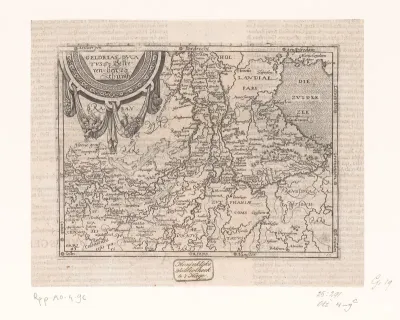 Kaart van Gelderland