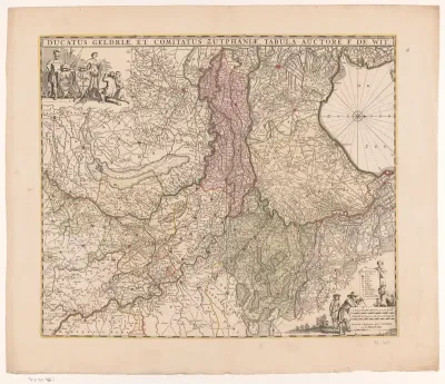 Kaart van Gelderland
