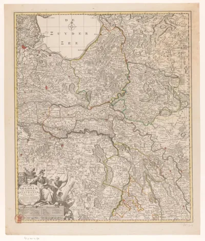 Kaart van Gelderland