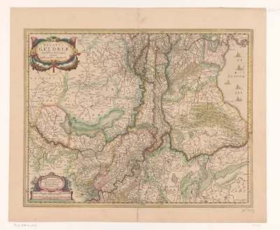 Kaart van Gelderland