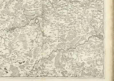 Kaart van Henegouwen en Noord-Frankrijk, 1706