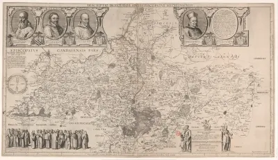Kaart van het aartsbisdom Mechelen