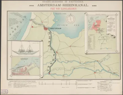 Kaart van het Amsterdam-Rijnkanaal