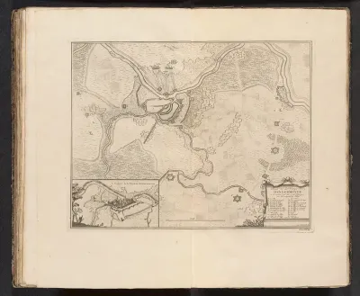 Kaart van het beleg van Dendermonde, 1706