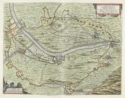 Kaart van het beleg van Gennep, 1641