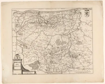 Kaart van het bisdom Ieper