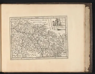 Kaart van het bisdom Luik, 1697