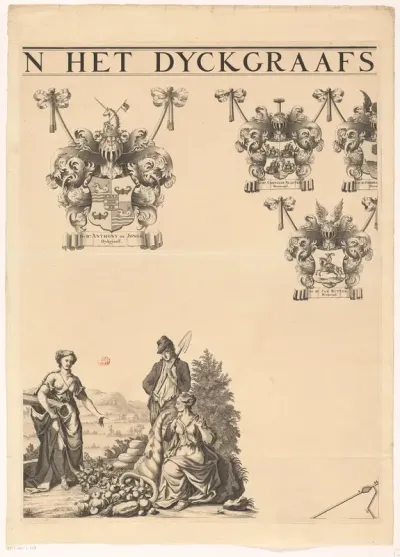 Kaart van het dijkgraafschap Drechterland (tweede deel van boven)