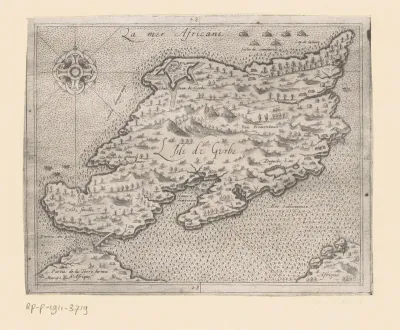 Kaart van het eiland Djerba