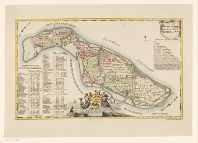 Kaart van het eiland Goeree-Overflakkee