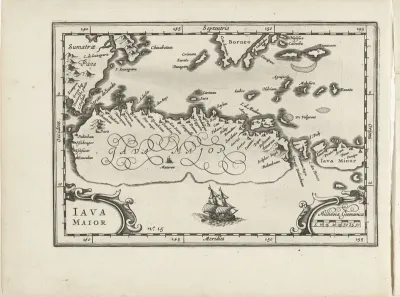 Kaart van het eiland Java, 1596