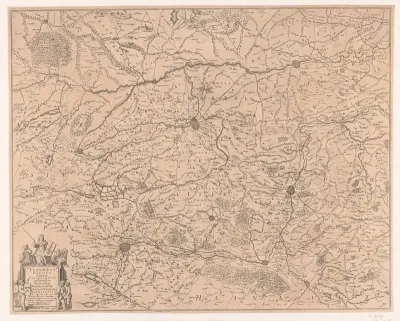 Kaart van het Franse deel van Vlaanderen