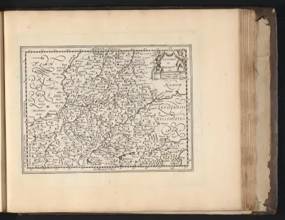 Kaart van het graafschap Henegouwen, 1697
