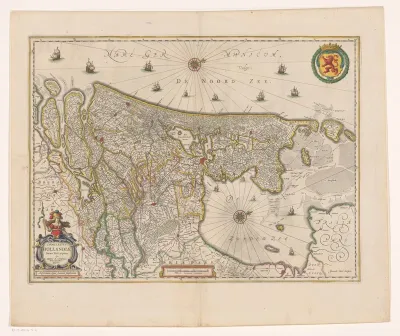 Kaart van het graafschap Holland