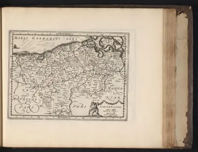 Kaart van het graafschap Vlaanderen, 1697
