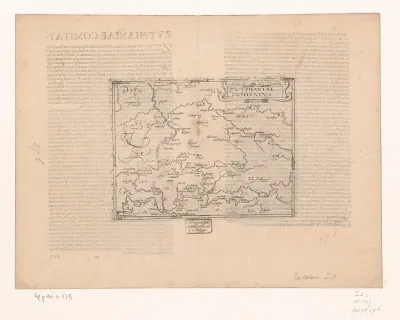 Kaart van het graafschap Zutphen