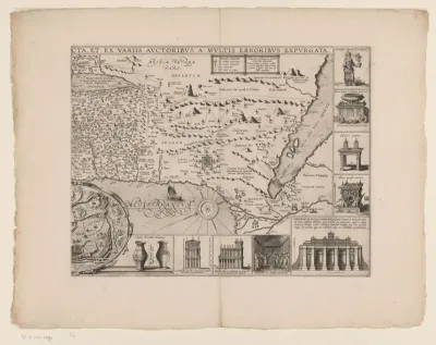 Kaart van het Heilige Land, rechterdeel