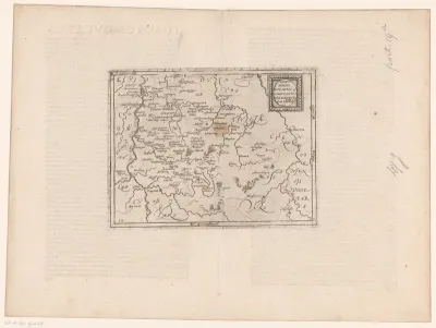 Kaart van het hertogdom Limburg, het land van Valkenburg en het heerlijkheid Dalem