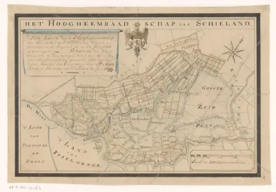 Kaart van het Hoogheemraad van Schieland
