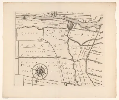 Kaart van het Hoogheemraadschap van de Krimpenerwaard (eerste deel van kaart)