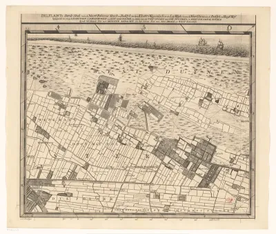 Kaart van het Hoogheemraadschap van Delfland (derde deel)