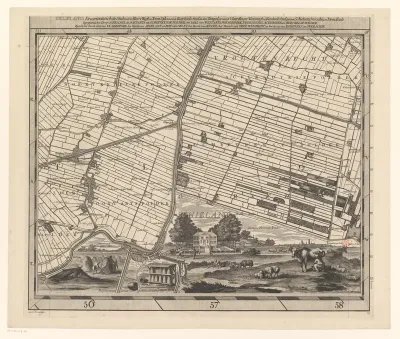 Kaart van het Hoogheemraadschap van Delfland (drieëntwintigste deel)
