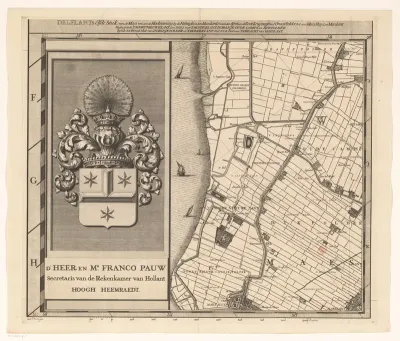 Kaart van het Hoogheemraadschap van Delfland (elfde deel)