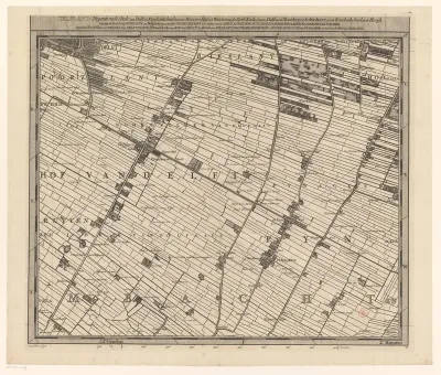 Kaart van het Hoogheemraadschap van Delfland (negentiende deel)