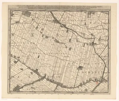 Kaart van het Hoogheemraadschap van Delfland (twaalfde deel)