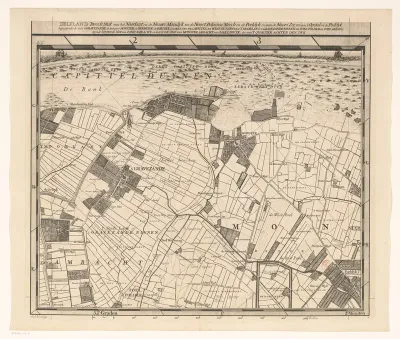 Kaart van het Hoogheemraadschap van Delfland (tweede deel)