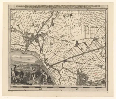 Kaart van het Hoogheemraadschap van Delfland (tweeëntwintigste deel)