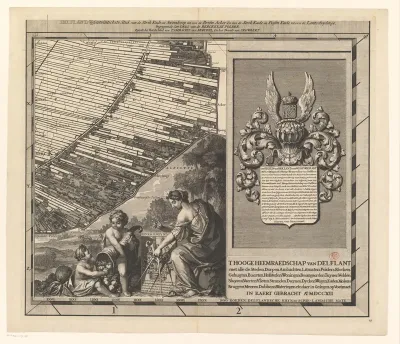 Kaart van het Hoogheemraadschap van Delfland (vijfentwintigste deel)