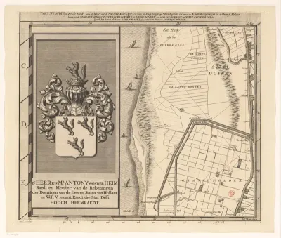 Kaart van het Hoogheemraadschap van Delfland (zesde deel)