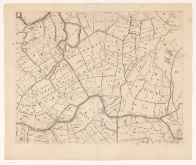 Kaart van het Hoogheemraadschap van Rijnland (elfde deel)
