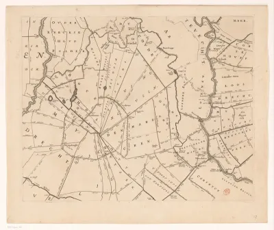 Kaart van het Hoogheemraadschap van Rijnland (negende deel)