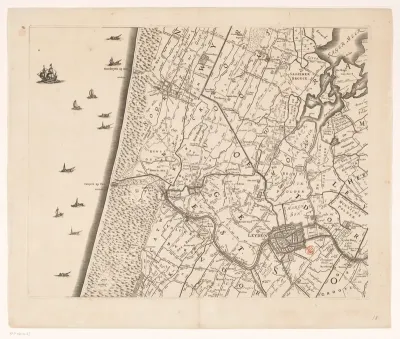 Kaart van het Hoogheemraadschap van Rijnland (tiende deel)