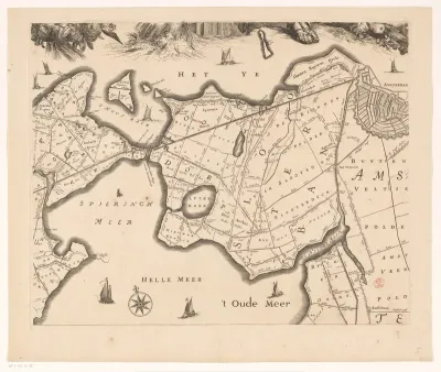 Kaart van het Hoogheemraadschap van Rijnland (vijfde deel)